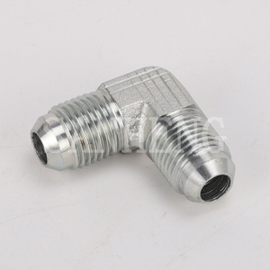 Sanheng Hydraulic 90&deg; 2500 MJ-MJ / 1J9 Male 74&deg; Cone JIC Elbow Adapter Fitting
