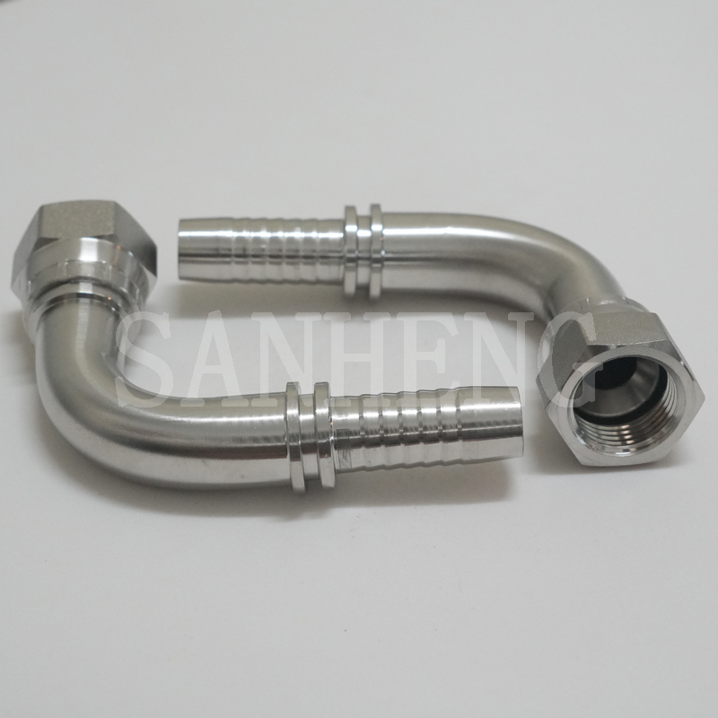 Sanheng Hydraulic 26791 Female JIC Swivel 90&deg; Degree Elbow Swaged Hose Fitting