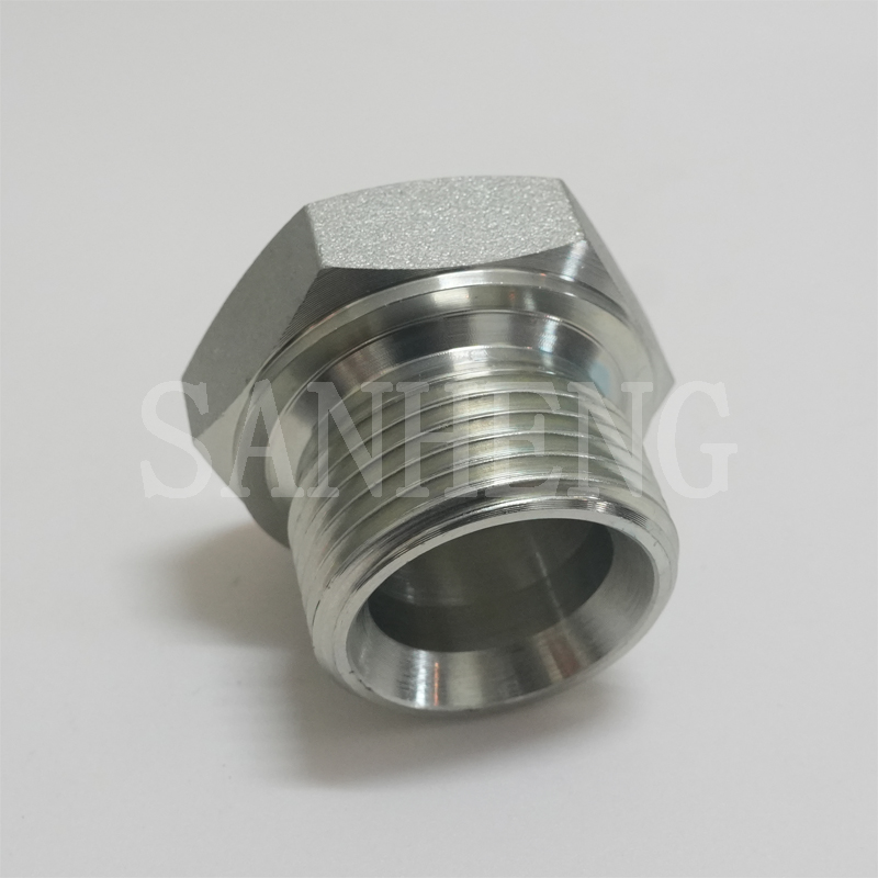 Sanheng Hydraulic 9522-P / 4B Male BSP Thread 60&deg; Cone Hex Plug Adapters