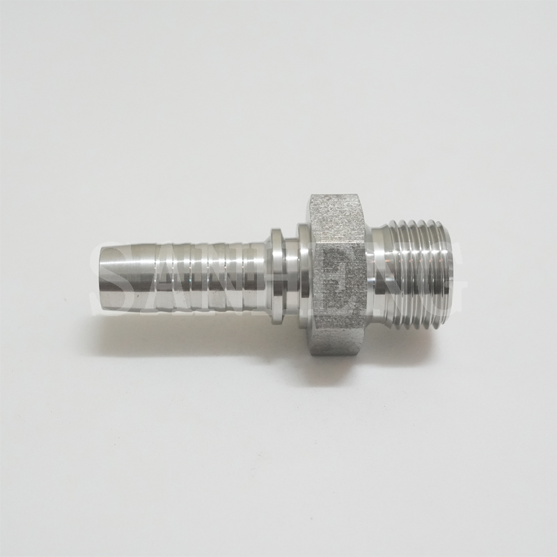 Sanheng Hydraulic 12611 12612 BSP Male 60&deg; Cone Seat Straight Swaged Hose Fitting
