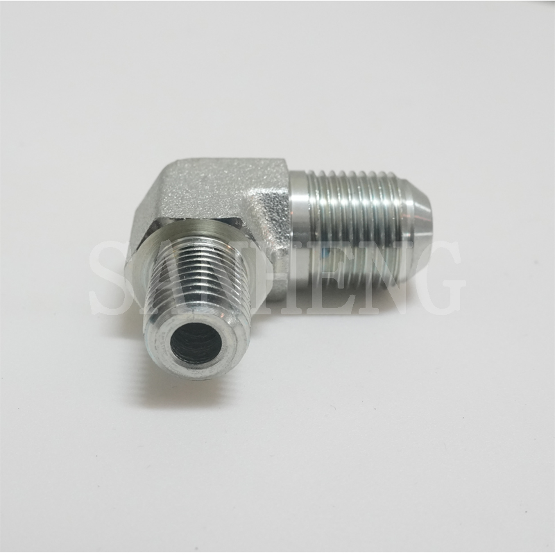Sanheng Hydraulic 90&deg; Elbow 2501 MJ-MP / 1QT9 Flare METRIC NPT Adapter