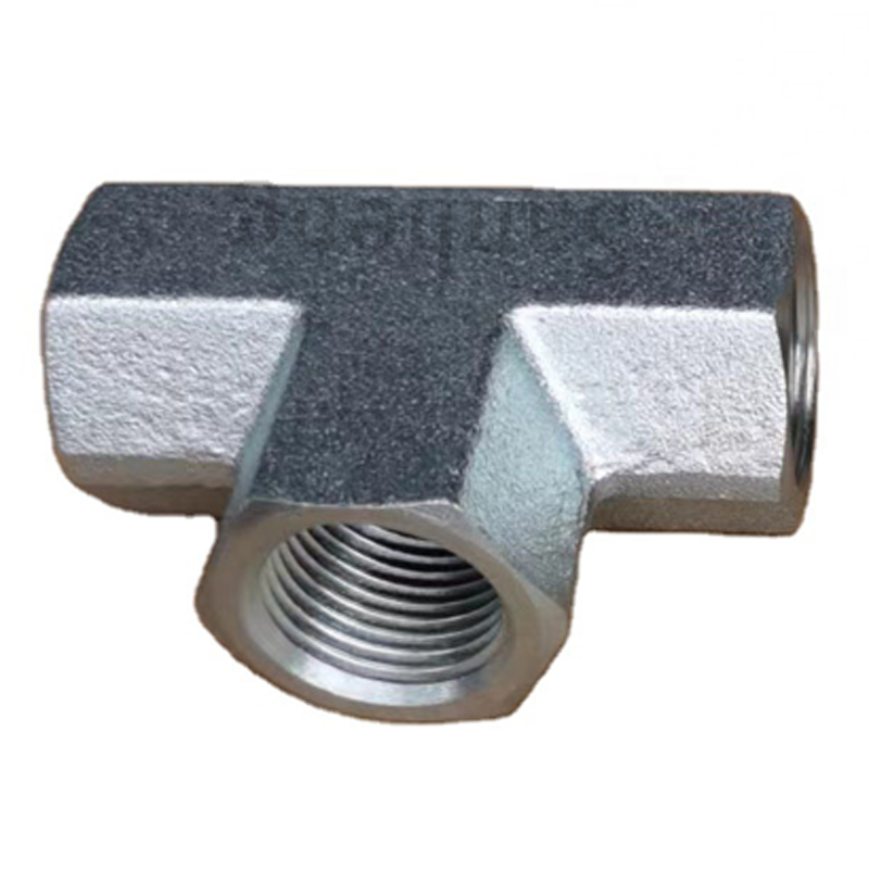 Sanheng Forged Hydraulic ISO Three-way GB-PK BSP Female Thread Tee Fitting Adapter