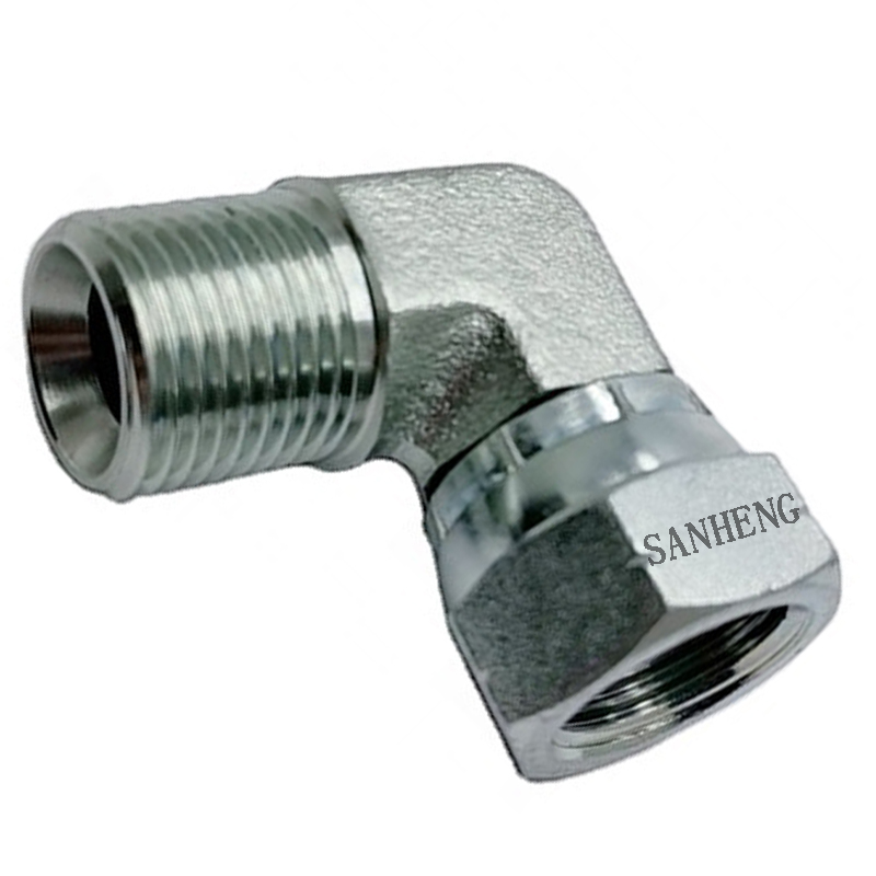 Sanheng 2B9 MBSPP-FBSPPS Male BSP to Female BSP Swivel Elbow Hydraulic Pipe Fitting