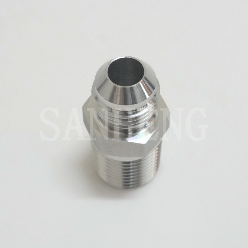 Sanheng Hydraulic 74&deg; 2404 MJ-MP / 1JN JIC NPT Male Pipe Adapter