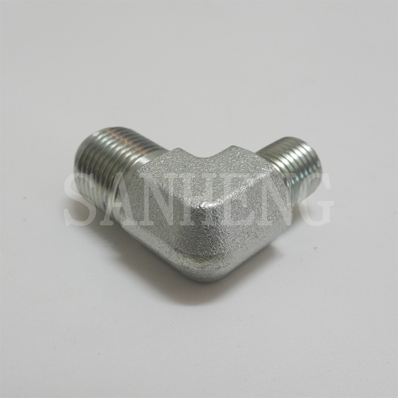 Sanheng Hydraulic 90&deg; Elbow 2501 MJ-MP / 1QT9 Flare METRIC NPT Adapter