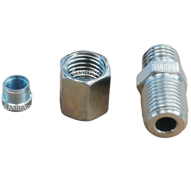 Sanheng Hydraulic 1CT-SP / 1DT-SP Hydraulic Metric Male DIN to BSPT Adapter