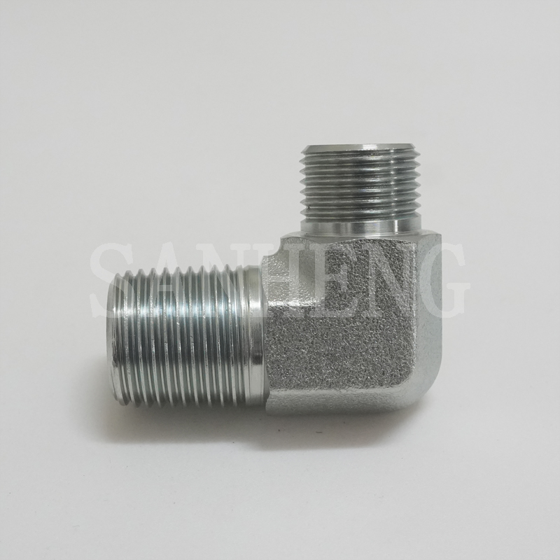 Sanheng Hydraulic 1CT9-SP / 1DT9-SP DIN Metric Male BSPT 90&deg; Elbow Adapter