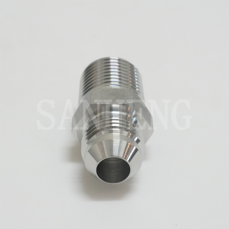 Sanheng Hydraulic 74&deg; 2404 MJ-MP / 1JN JIC NPT Male Pipe Adapter