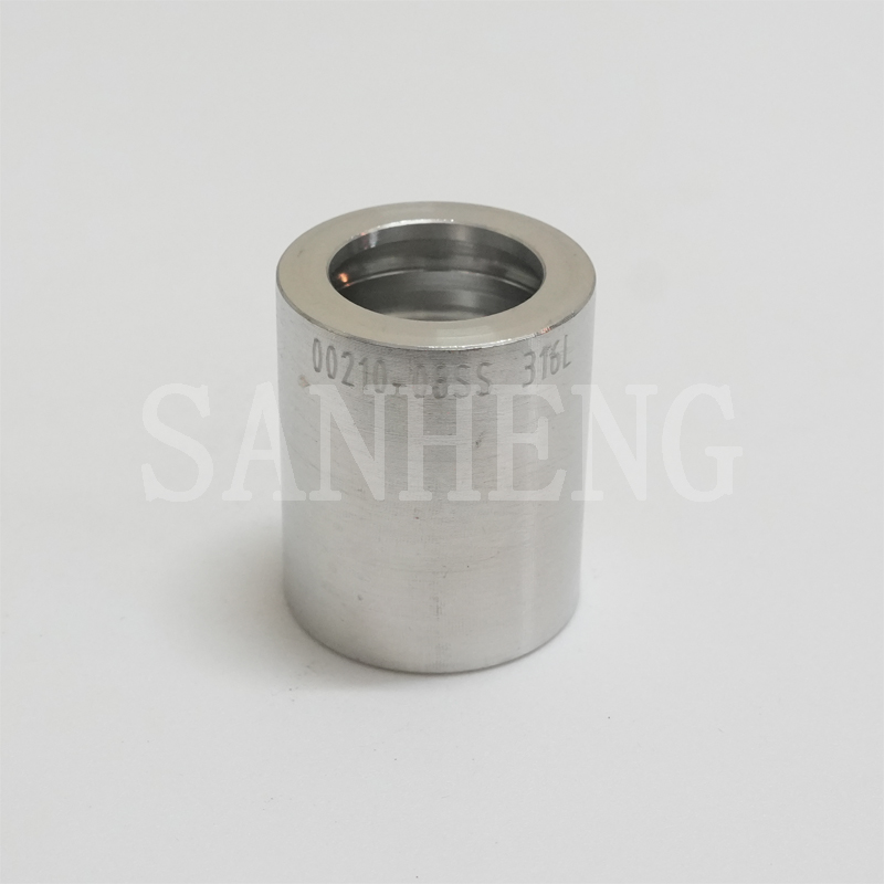 Sanheng Hydraulic SAE 00210 2SN Non Skive Hose Ferrule for Two Wire Braid Hose