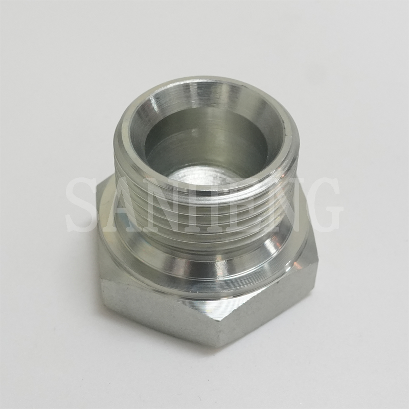 Sanheng Hydraulic 9522-P / 4B Male BSP Thread 60&deg; Cone Hex Plug Adapters