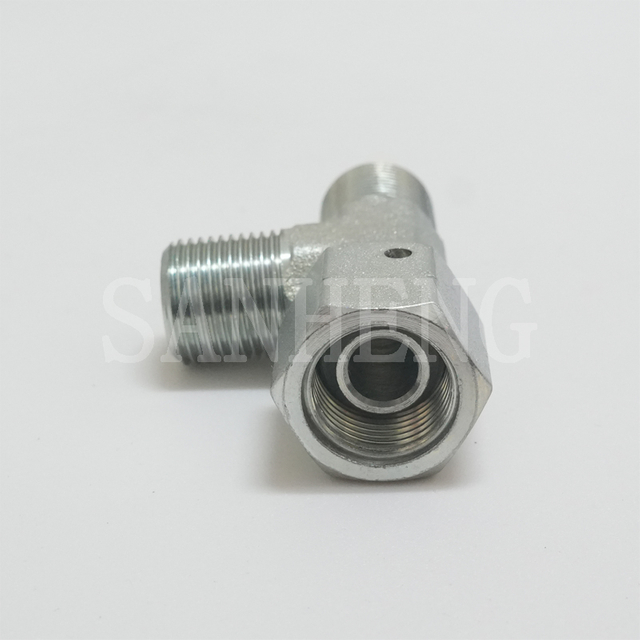 Sanheng Hydraulic 60&deg; Cone Seat CB BSP Male Female Run Tee Fitting