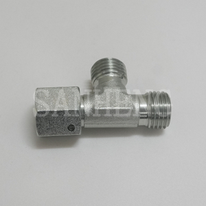 Sanheng Hydraulic CC / DD DIN Metric Run Tee Fitting with Swivel Nut