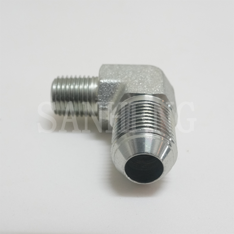 Sanheng Hydraulic 90&deg; Elbow 2501 MJ-MP / 1QT9 Flare METRIC NPT Adapter