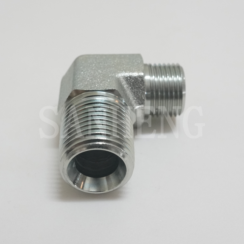 Sanheng Hydraulic 1CT9-SP / 1DT9-SP DIN Metric Male BSPT 90&deg; Elbow Adapter