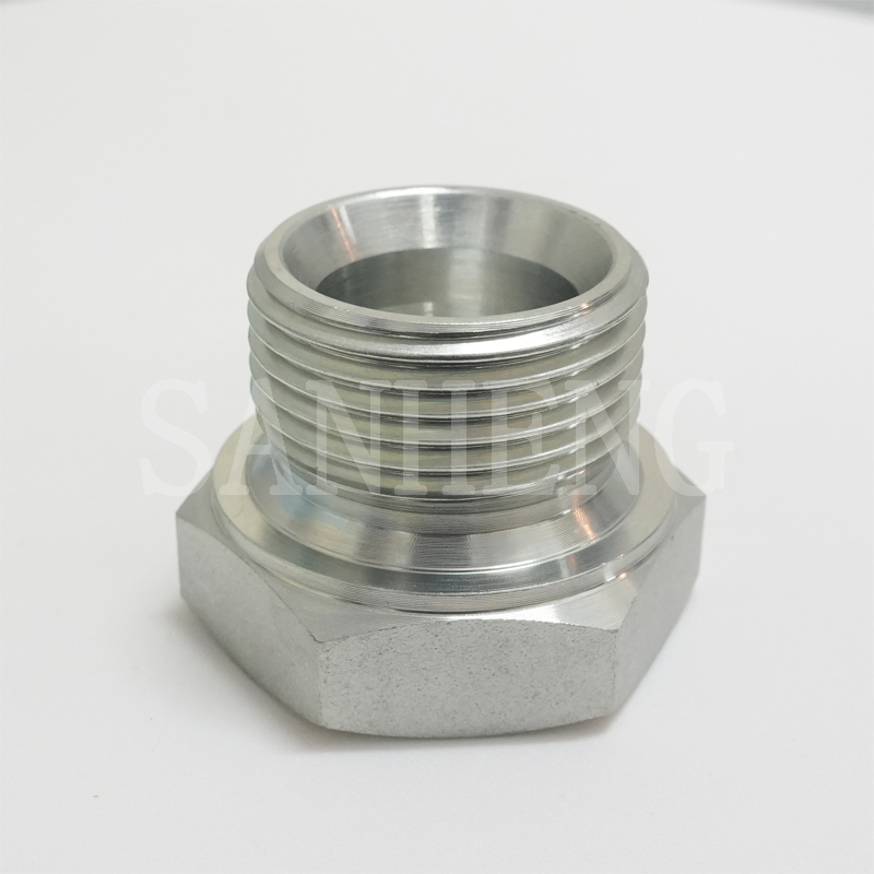 Sanheng Hydraulic 9522-P / 4B Male BSP Thread 60&deg; Cone Hex Plug Adapters