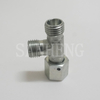 Sanheng Hydraulic CC / DD DIN Metric Run Tee Fitting with Swivel Nut