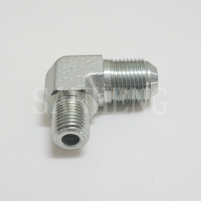 Sanheng Hydraulic 90&deg; Elbow 2501 MJ-MP / 1QT9 Flare METRIC NPT Adapter