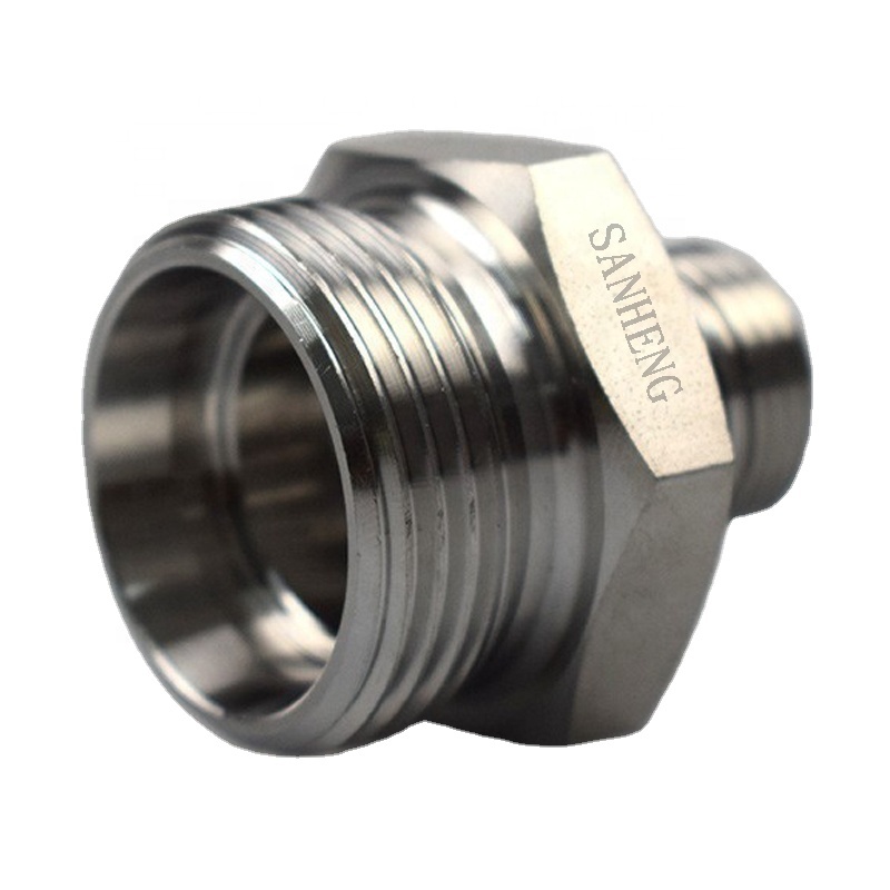 Sanheng 1CB / 1DB Hydraulic METRIC DIN To BSPP Male Thread Adapter