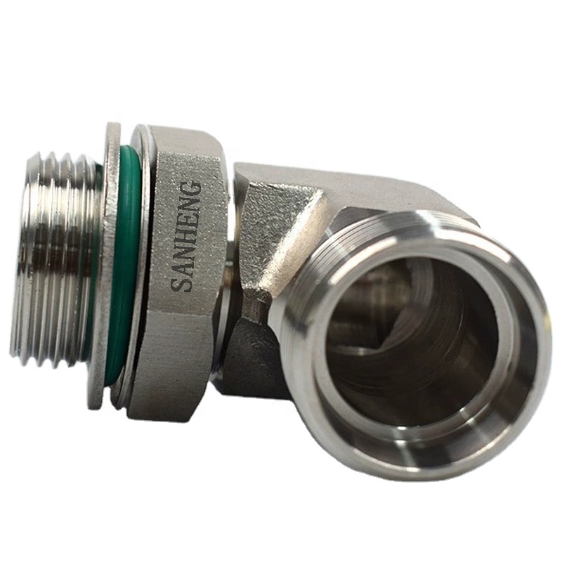 Sanheng MM-MBSP / 1CG9 Hydraulic 90&deg; Elbow Thread Adjustable O-ring Sealing Adapter