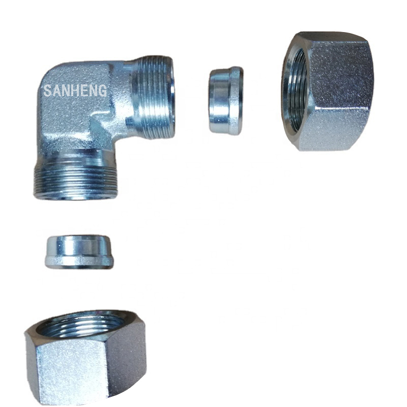 Sanheng Hydraulic 1C9 / 1D9 Hydraulic Metric Male DIN Union 90&deg; Elbow Fitting
