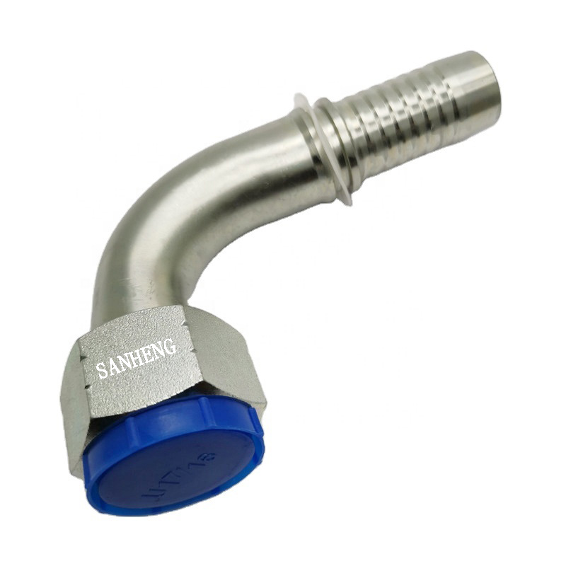 Sanheng Hydraulic 24291 24292 ORFS Flat Seat 90&deg; Degree Elbow Swaged Hose Fitting