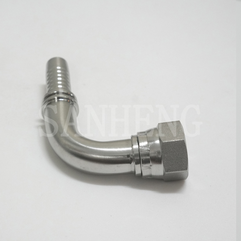 Sanheng Hydraulic 26791 Female JIC Swivel 90&deg; Degree Elbow Swaged Hose Fitting