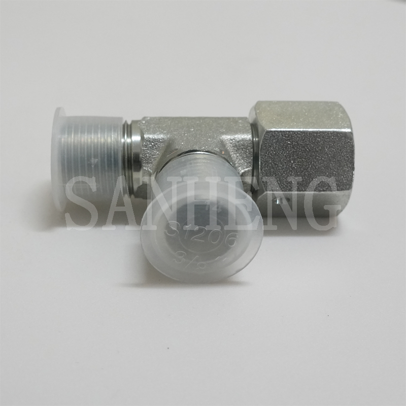 Sanheng Hydraulic 60&deg; Cone Seat CB BSP Male Female Run Tee Fitting