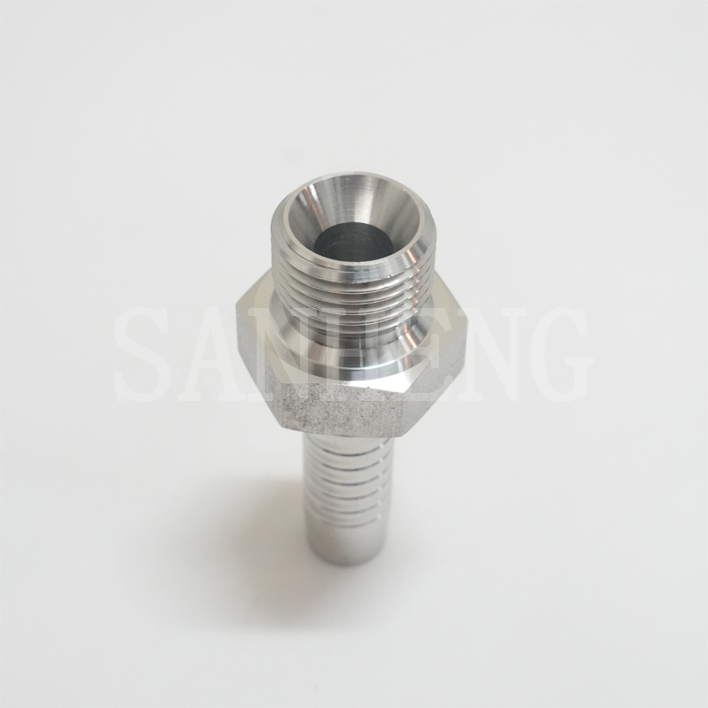 Sanheng Hydraulic 12611 12612 BSP Male 60&deg; Cone Seat Straight Swaged Hose Fitting