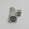 Sanheng Hydraulic CC / DD DIN Metric Run Tee Fitting with Swivel Nut
