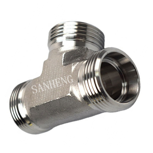 Sanheng AC / AD Hydraulic DIN2353 METRIC Thread Male Union Tee Fitting