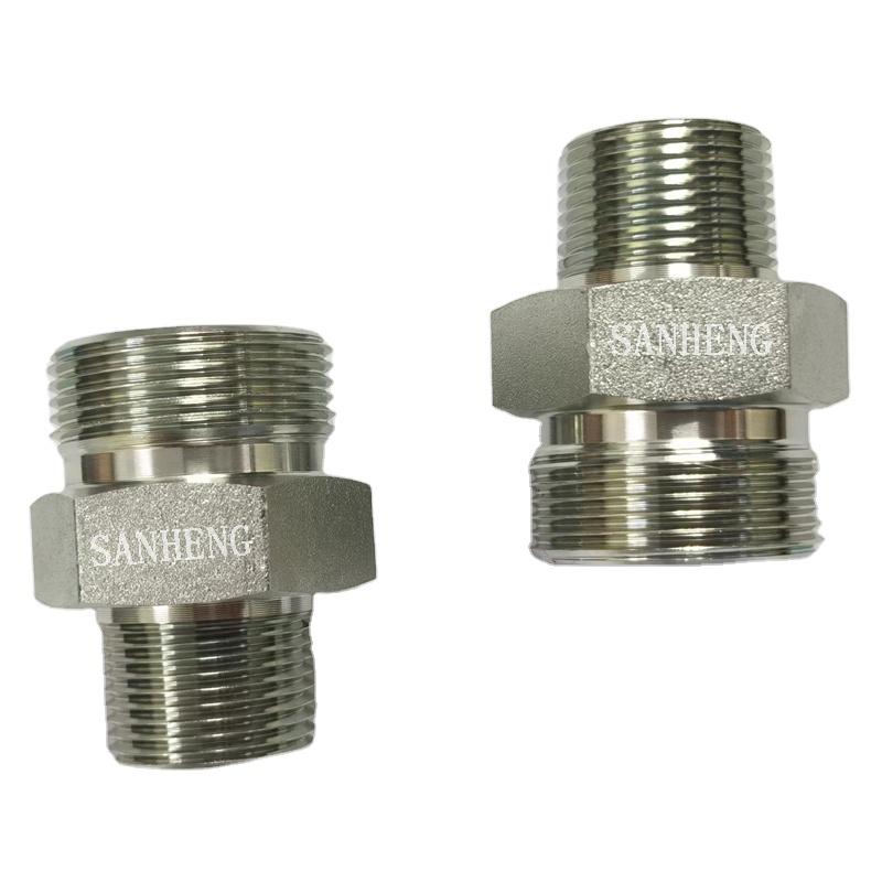 Sanheng Hydraulic 1CN / 1DN Hydraulic Metric Male DIN2353 to NPT Adapter