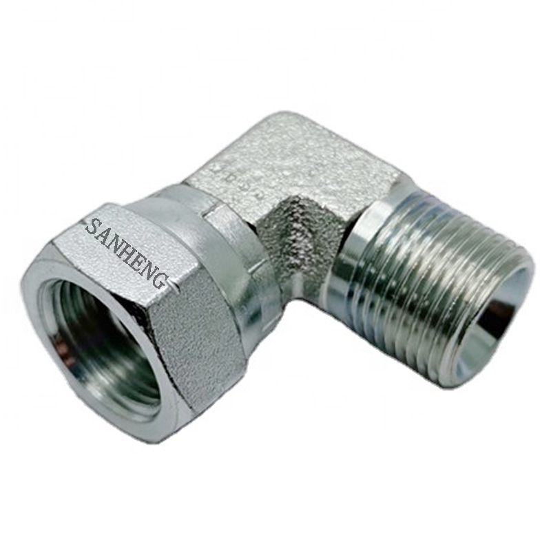 Sanheng 2B9 MBSPP-FBSPPS Male BSP to Female BSP Swivel Elbow Hydraulic Pipe Fitting