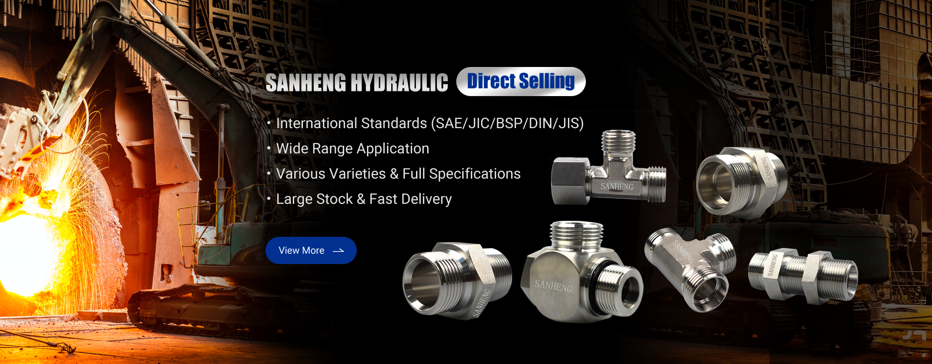 Hydraulic Fitting for Industrial Hydraulic Applications