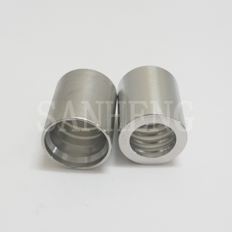 Sanheng Hydraulic SAE 00210 2SN Non Skive Hose Ferrule for Two Wire Braid Hose