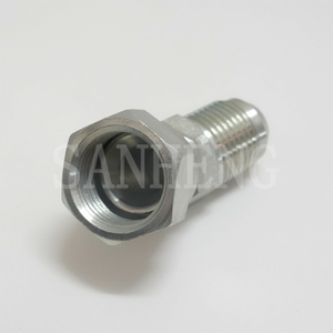 Sanheng Hydraulic 6502 MJ-FJS / 2J4 JIC 74&deg; Cone Male FemaleThread Adapter