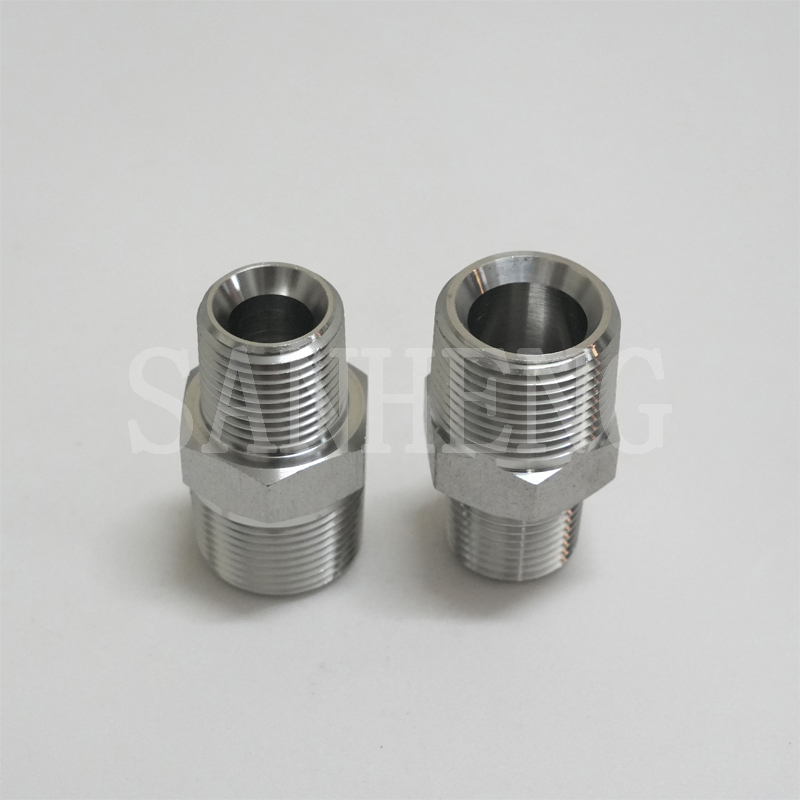 Sanheng Forged Hydraulic 5404 MP-MP / 1N NPT Male Thread Pipe Nipple