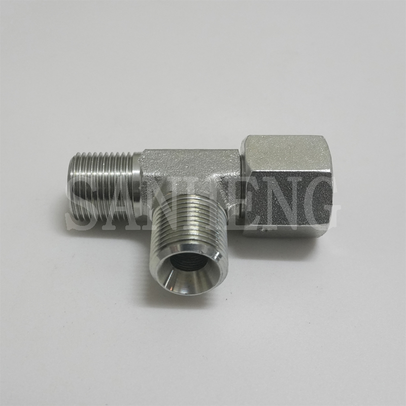 Sanheng Hydraulic 60&deg; Cone Seat CB BSP Male Female Run Tee Fitting