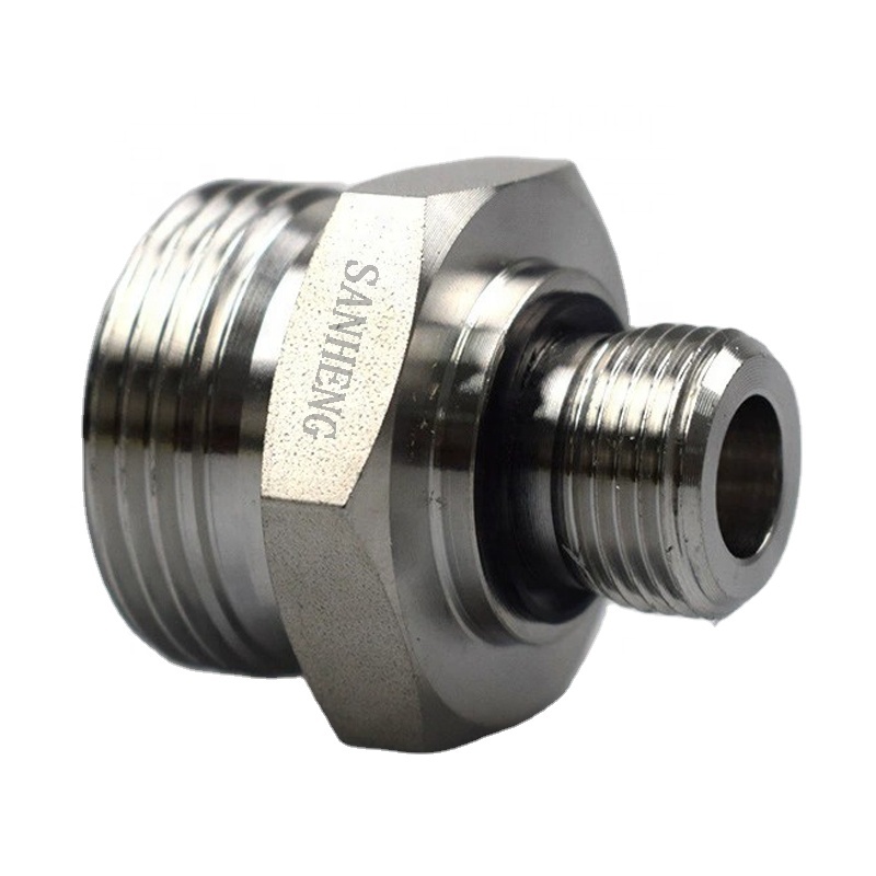 Sanheng 1CB / 1DB Hydraulic METRIC DIN To BSPP Male Thread Adapter