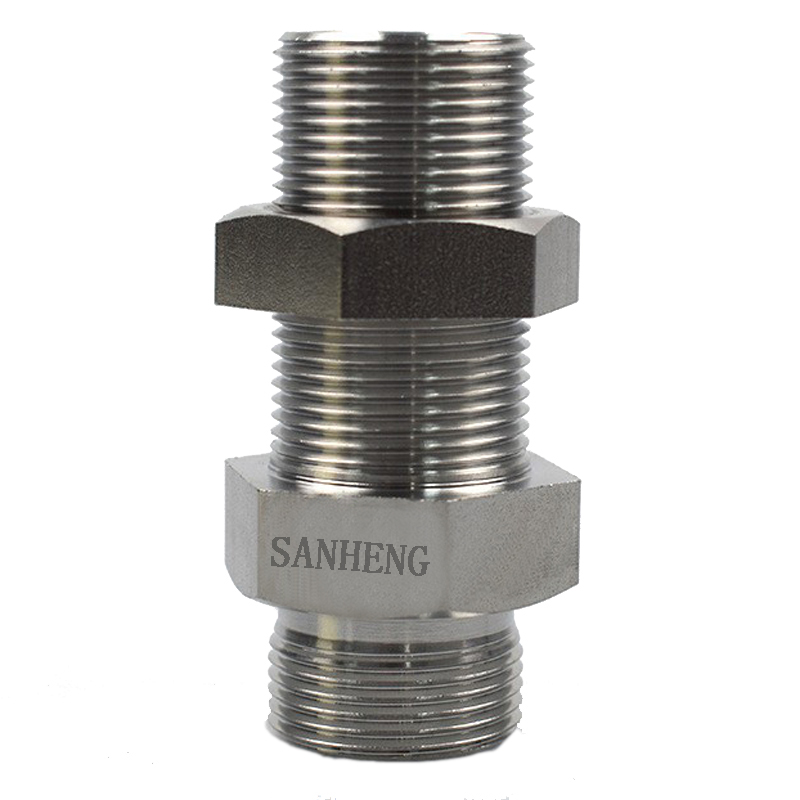 Sanheng 6C / 6D Hydraulic DIN Bulkhead METRIC Thread Male Union Fitting