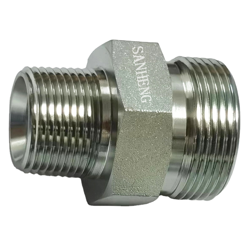 Sanheng Hydraulic 1CN / 1DN Hydraulic Metric Male DIN2353 to NPT Adapter