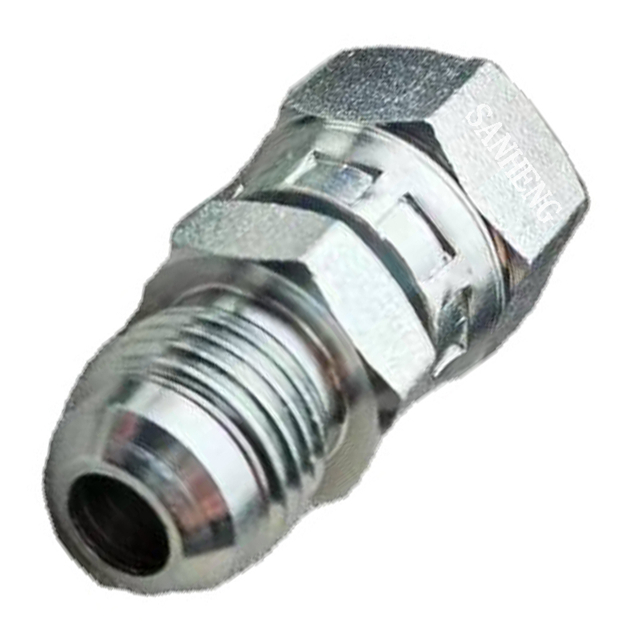 Sanheng Straight 6504 MJ-FJS / 2J JIC 37&deg; Swivel Hydraulic Pipe Connector