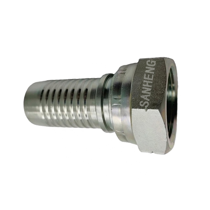 Sanheng Hydraulic SAE 26711 26712 Swivel JIC Female 74&deg; Cone Swaged Hose Fitting