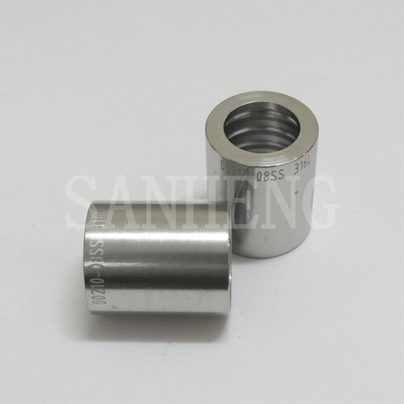 Sanheng Hydraulic SAE 00210 2SN Non Skive Hose Ferrule for Two Wire Braid Hose