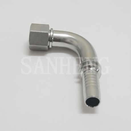 90&deg; 20491 DKO Metric Female 24&deg; Cone O-ring Elbow Swaged Hose Fitting