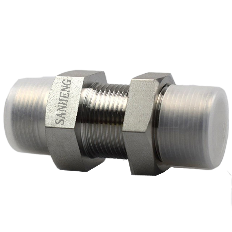Sanheng 6C / 6D Hydraulic DIN Bulkhead METRIC Thread Male Union Fitting