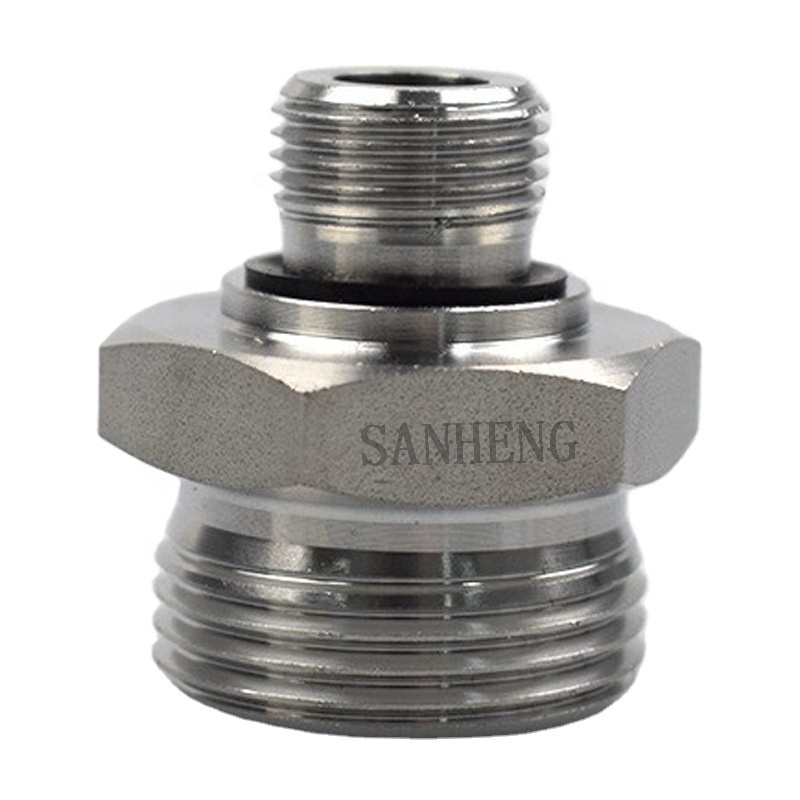 Sanheng 1CB / 1DB Hydraulic METRIC DIN To BSPP Male Thread Adapter