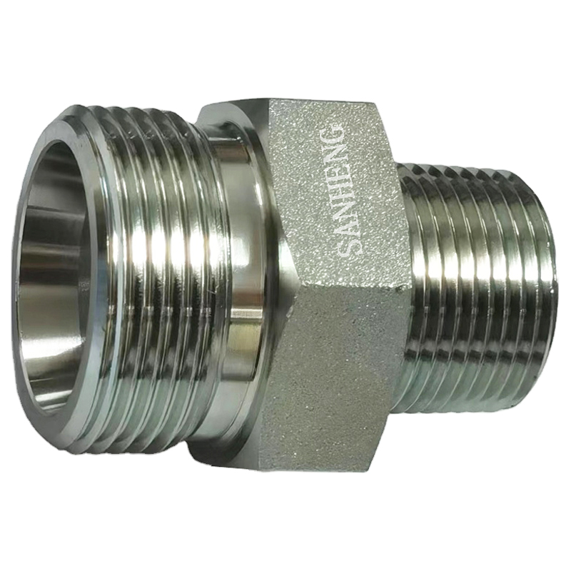 Sanheng Hydraulic 1CN / 1DN Hydraulic Metric Male DIN2353 to NPT Adapter