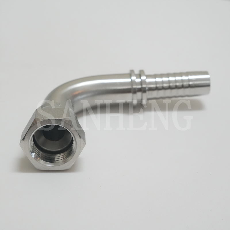 Sanheng Hydraulic 26791 Female JIC Swivel 90&deg; Degree Elbow Swaged Hose Fitting