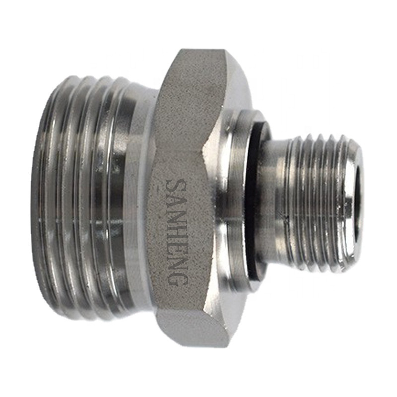Sanheng 1CB / 1DB Hydraulic METRIC DIN To BSPP Male Thread Adapter