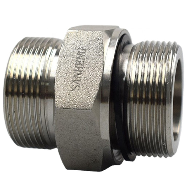 Sanheng 1CM-WD / 1DM-WD Hydraulic Metric Male Compression Adapter with Captive Seal